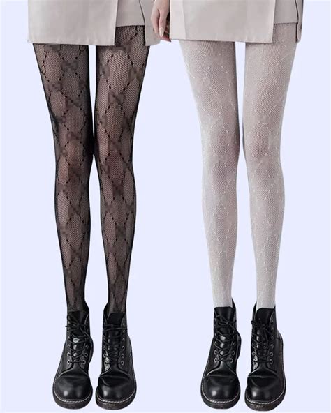 gucci pattern tights dupe.